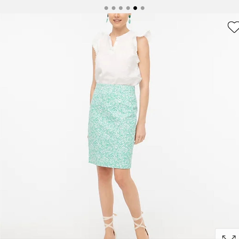 J.Crew Sateen Pencil Skirt
